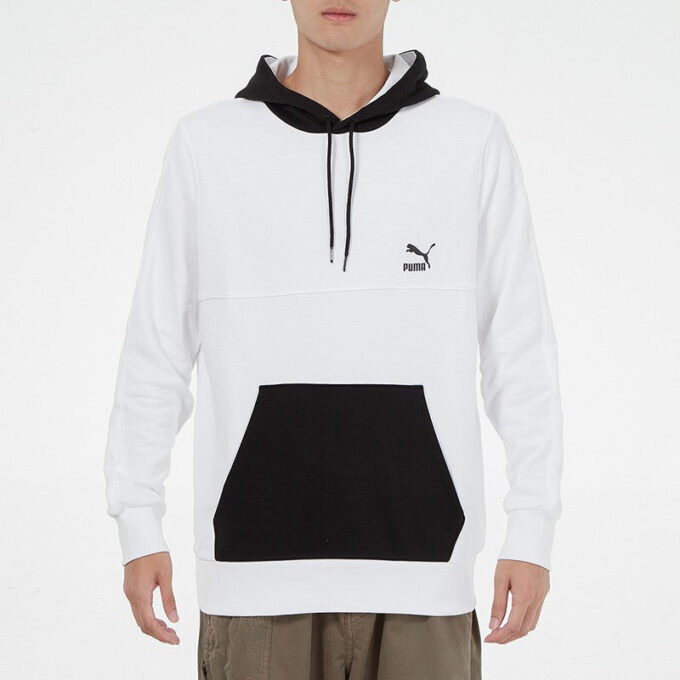 Sudadera con capucha CLSX ColBlock «Blanca»