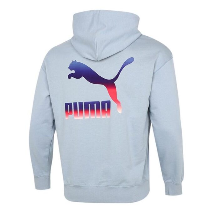 Sudadera con capucha con el logo «Azul claro»