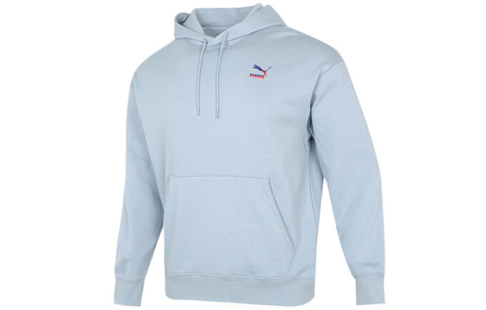 Sudadera con capucha con el logo «Azul claro»