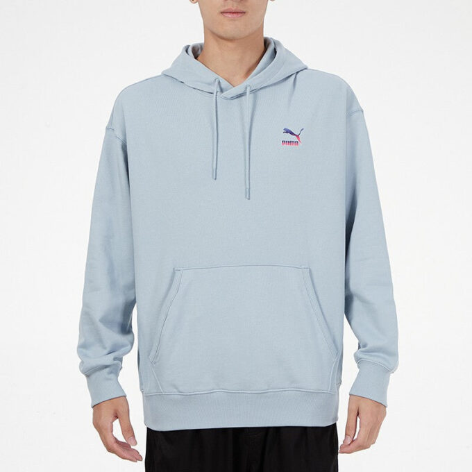Sudadera con capucha con el logo «Azul claro»