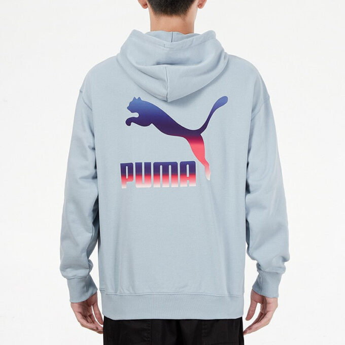 Sudadera con capucha con el logo «Azul claro»
