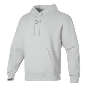Sudadera con capucha con logo estampado «Gris»