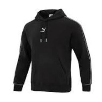 Sudadera con capucha con logo estampado «Negro y blanco»