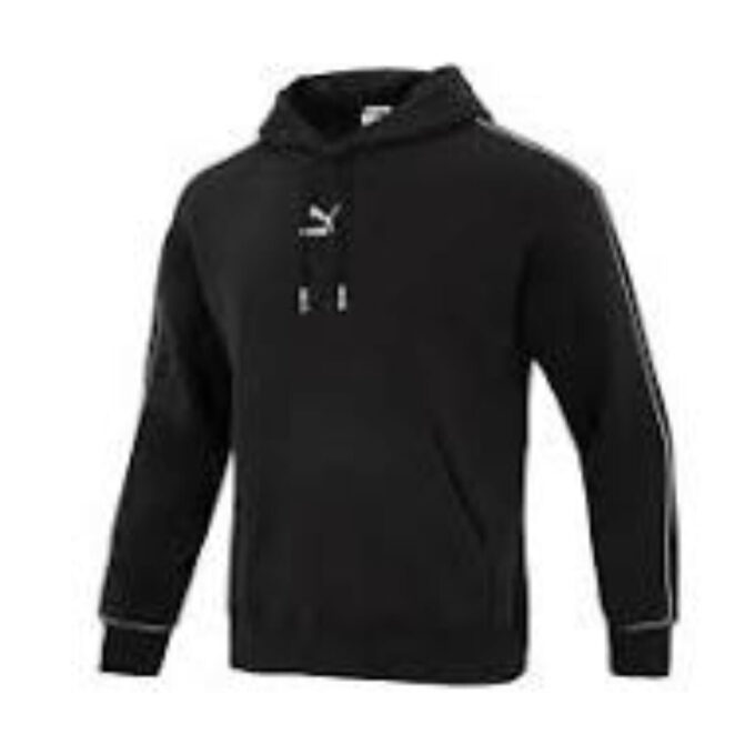 Sudadera con capucha con logo estampado «Negro y blanco»