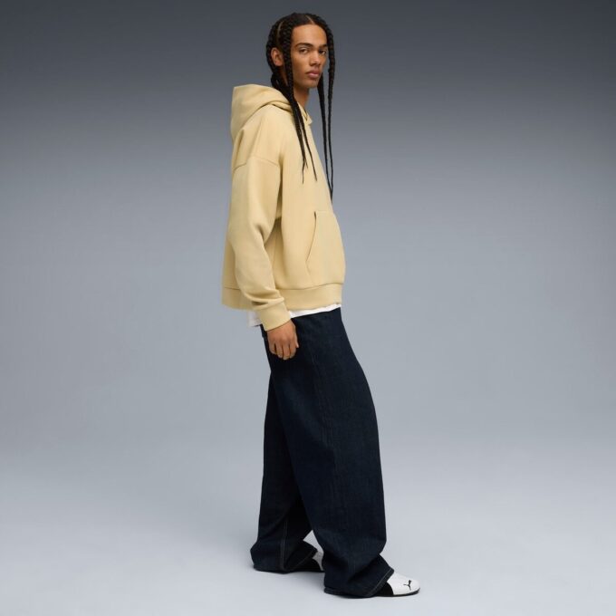 Sudadera con capucha cuadrada esencial para hombre