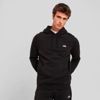 Sudadera con capucha de ante para hombre con elementos esenciales de armario