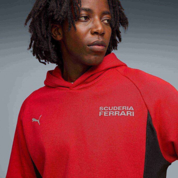 Sudadera con capucha de deporte de motor para hombre de la Scuderia Ferrari Sudadera con capucha de deporte de motor para hombre de la Scuderia Ferrari