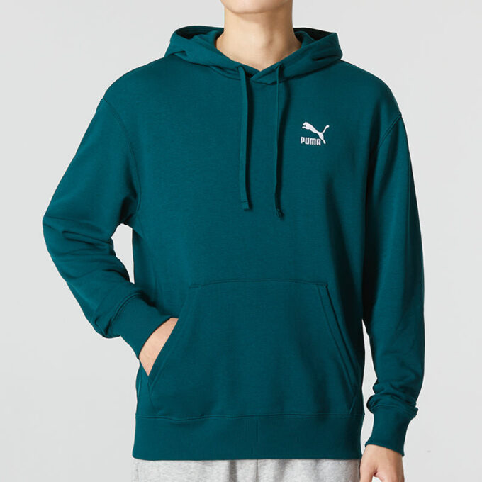 Sudadera con capucha de entrenamiento Classics con logo pequeño «Verde»