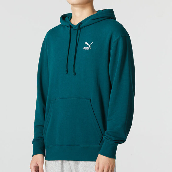 Sudadera con capucha de entrenamiento Classics con logo pequeño «Verde»