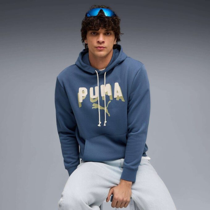 Sudadera con capucha de forro polar Essentials Double Up para hombre Sudadera con capucha de forro polar Essentials Double Up para hombre