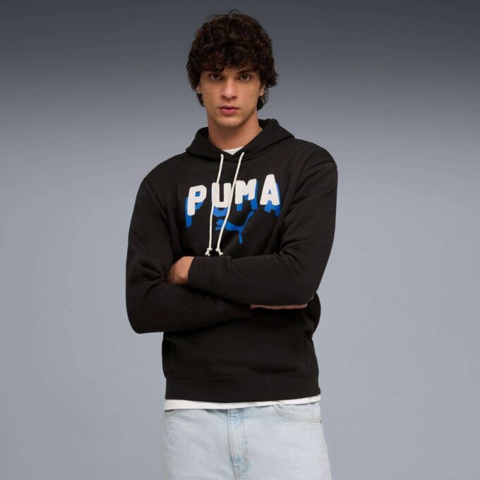 Sudadera con capucha de forro polar Essentials Double Up para hombre Sudadera con capucha de forro polar Essentials Double Up para hombre