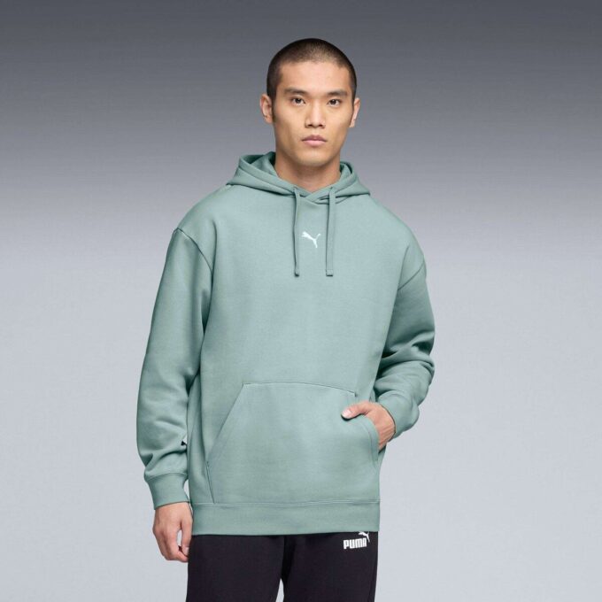 Sudadera con capucha de forro polar Essentials Relaxed para hombre Sudadera con capucha de forro polar Essentials Relaxed para hombre