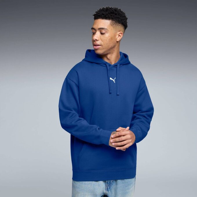 Sudadera con capucha de forro polar Essentials Relaxed para hombre Sudadera con capucha de forro polar Essentials Relaxed para hombre