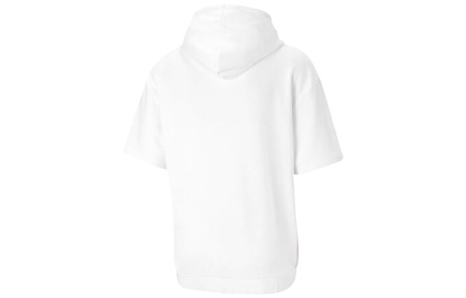 Sudadera con capucha de manga corta Decor 8 «Blanco, rojo y azul»