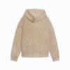 Sudadera con capucha de polar con lavado ácido Elevated Essentials para mujer