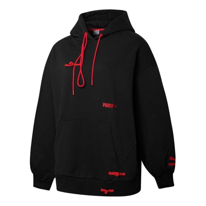 Sudadera con capucha deportiva CNY con el logotipo de (WMNS) «Negra»