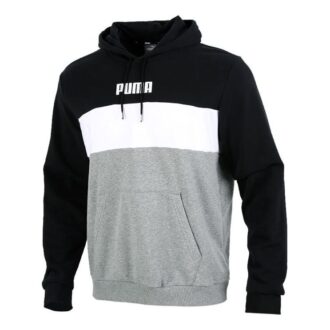 Sudadera con capucha Double Down «Gris, negro y blanco»