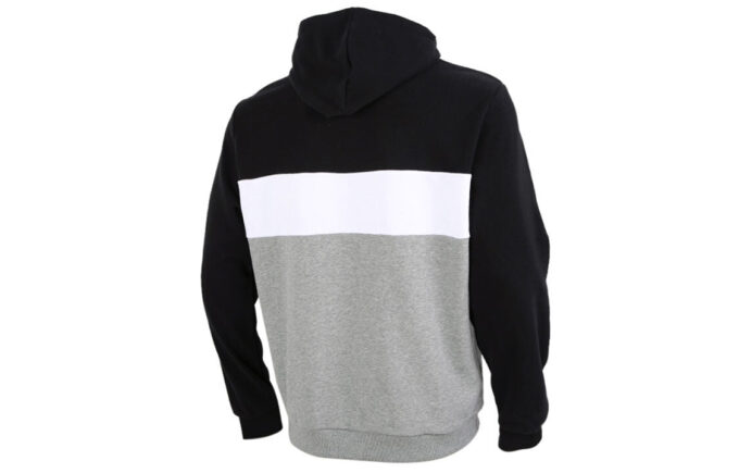 Sudadera con capucha Double Down «Gris, negro y blanco»