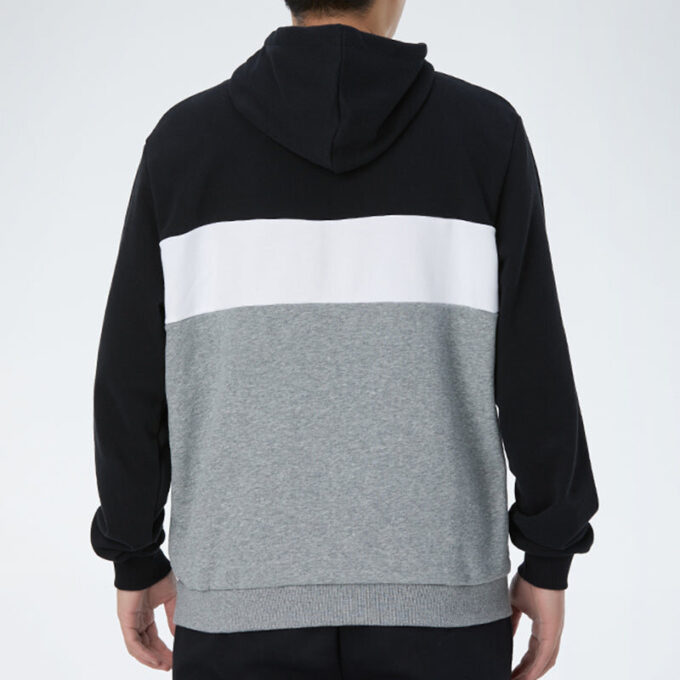 Sudadera con capucha Double Down «Gris, negro y blanco»