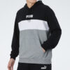 Sudadera con capucha Double Down «Gris, negro y blanco»