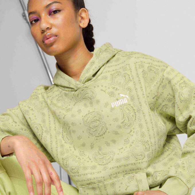 Sudadera con capucha ESS+ Paisley AOP para mujer Sudadera con capucha ESS+ Paisley AOP para mujer