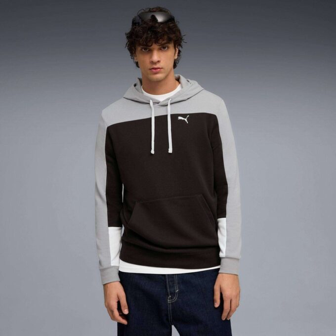 Sudadera con capucha Essentials Color Block para hombre