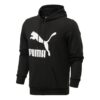 Sudadera con capucha Essentials Fleece «Negro y blanco»