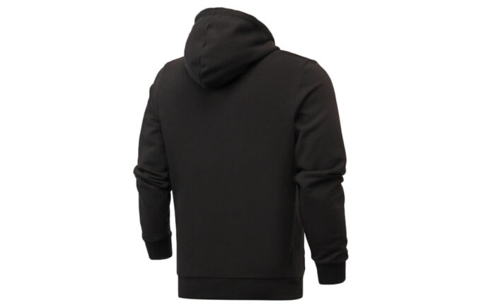 Sudadera con capucha Essentials Fleece «Negro y blanco»