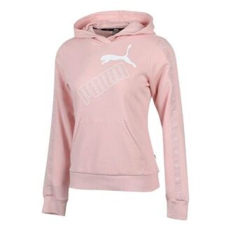 Sudadera con capucha Essentials Logo «Rosa y blanco» para mujer