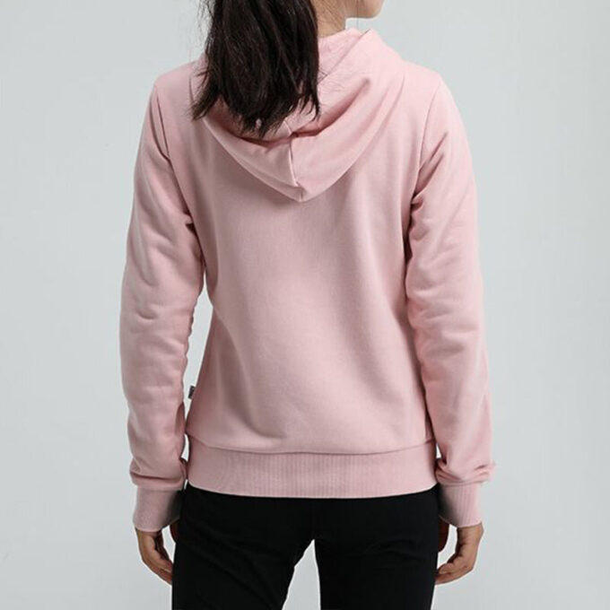 Sudadera con capucha Essentials Logo «Rosa y blanco» para mujer