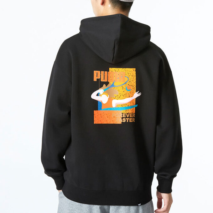 Sudadera con capucha Essentials Rainbow «Negra»