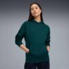 Sudadera con capucha Essentials Satin para mujer