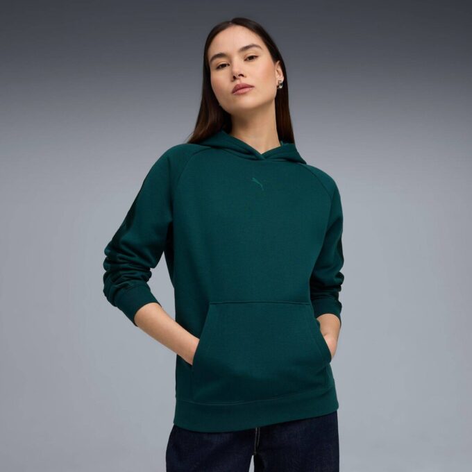 Sudadera con capucha Essentials Satin para mujer