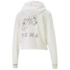 Sudadera con capucha estilo gato (mujeres) «Blanco y negro»
