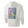 Sudadera con capucha gráfica del centro «Blanco, azul y rojo»