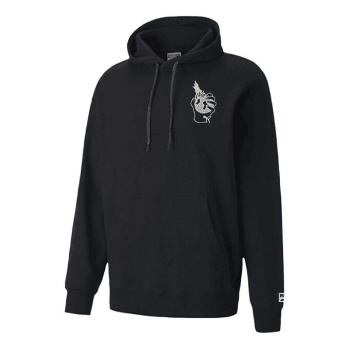 Sudadera con capucha gráfica Downtown «Negra»