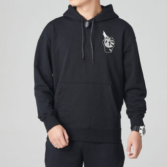 Sudadera con capucha gráfica Downtown «Negra»