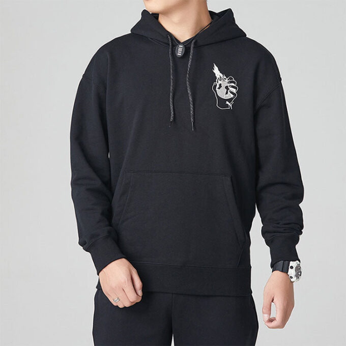 Sudadera con capucha gráfica Downtown «Negra»
