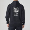 Sudadera con capucha gráfica Downtown «Negra»