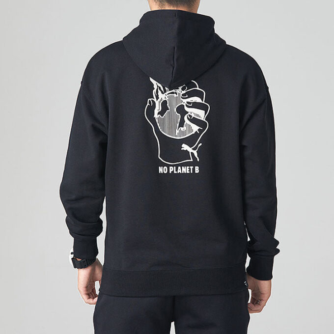 Sudadera con capucha gráfica Downtown «Negra»