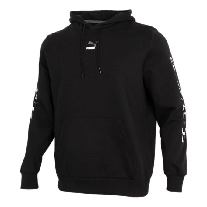 Sudadera con capucha gráfica «Negro y blanco»