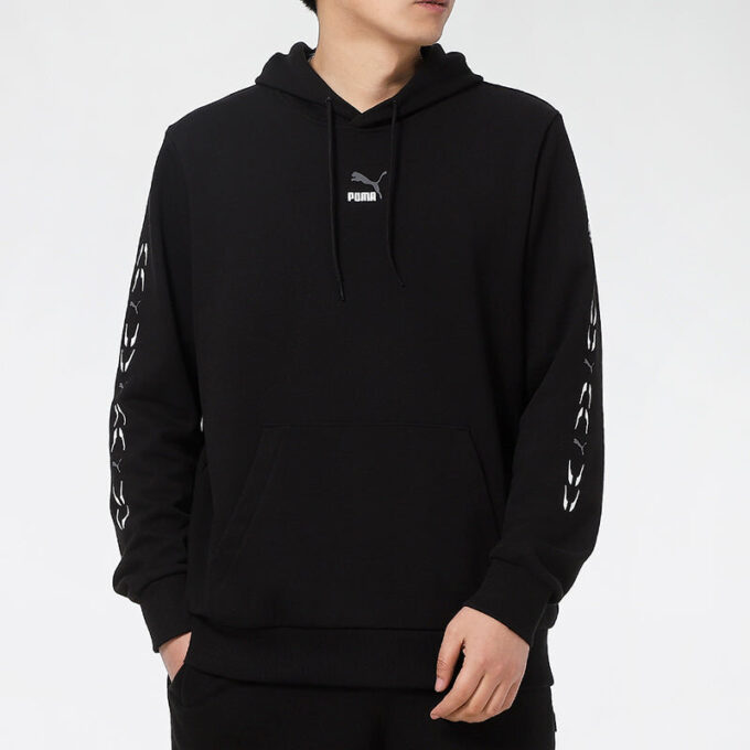 Sudadera con capucha gráfica «Negro y blanco»