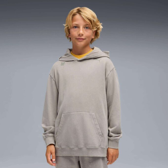 Sudadera con capucha gráfica para niños grandes PUMA x SONIC THE HEDGEHOG Sudadera con capucha gráfica para niños grandes PUMA x SONIC THE HEDGEHOG