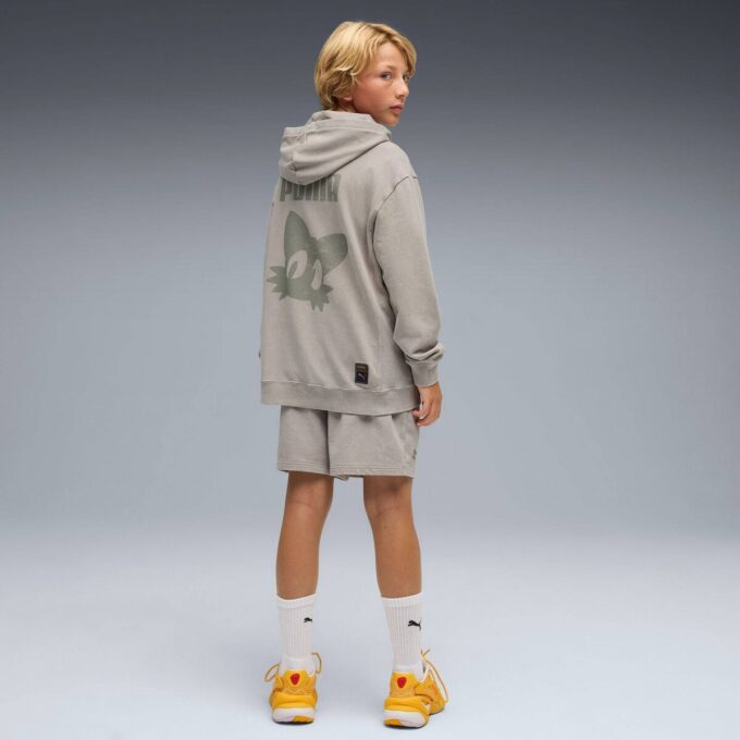 Sudadera con capucha gráfica para niños grandes PUMA x SONIC THE HEDGEHOG Sudadera con capucha gráfica para niños grandes PUMA x SONIC THE HEDGEHOG