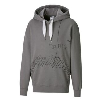 Sudadera con capucha gráfica Too Big de PUMA x Michael Lau «Gris»