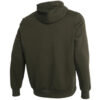 Sudadera con capucha gráfica «Verde oliva y blanco»