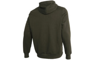 Sudadera con capucha gráfica «Verde oliva y blanco»