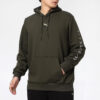 Sudadera con capucha gráfica «Verde oliva y blanco»
