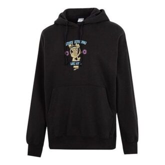 Sudadera con capucha holgada y estampado «Negro» (WMNS)