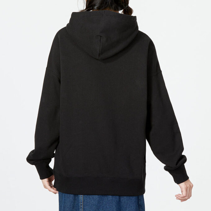 Sudadera con capucha holgada y estampado «Negro» (WMNS)